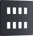 Bg Evolve RPCDMG8B Grid Front Plate Matt Grey - 8G Evolve Grid BG - Sparks Warehouse