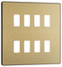 Bg Evolve RPCDSB8B Grid Front Plate Satin Brass - 8G Evolve Grid BG - Sparks Warehouse