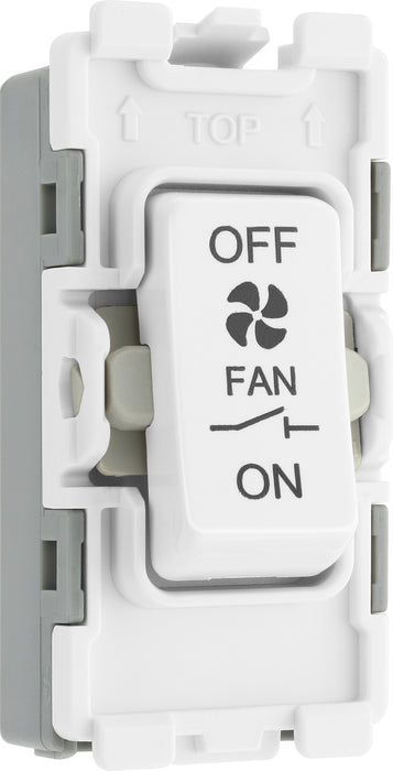 Bg Evolve RPCDW15 Grid 10A 3 Pole Fan Isolator - White Evolve Grid BG - Sparks Warehouse