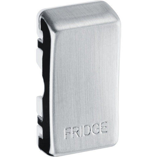 BG Nexus RRFDBS Grid Rocker Labelled  *FRIDGE* Brushed Steel New Nexus Grid BG - Sparks Warehouse