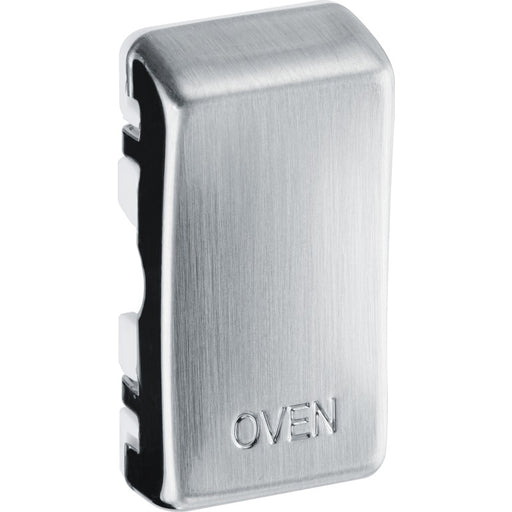 BG Nexus RROVBS Grid Rocker Labelled  *OVEN* Brushed Steel New Nexus Grid BG - Sparks Warehouse