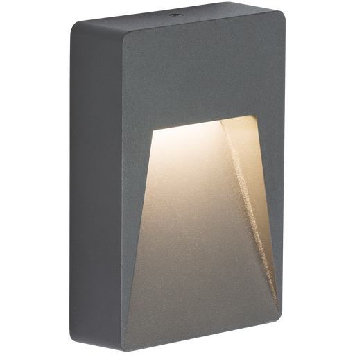 Knightsbridge RWL2A 230V IP54 2W LED Wall / Guide light - Anthracite Outdoor Lighting Knightsbridge - Sparks Warehouse