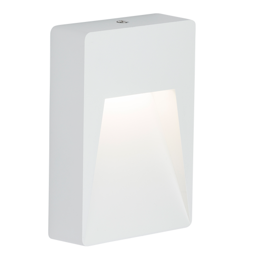 Knightsbridge RWL2W 230V IP54 2W LED Wall / Guide light - White Outdoor Lighting Knightsbridge - Sparks Warehouse