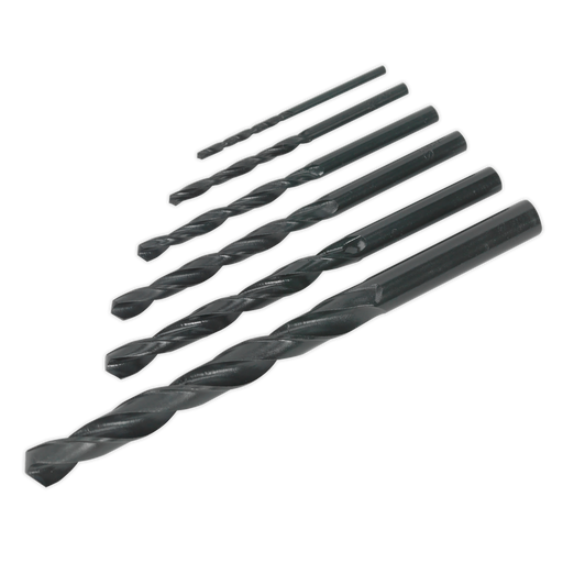 Sealey - S01039 HSS Drill Bit Set 6pc DIN 338 Consumables Sealey - Sparks Warehouse