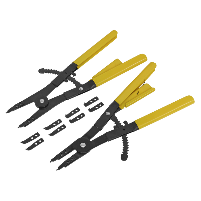 Sealey - S0554 Circlip Pliers Set Internal/External 400mm Hand Tools Sealey - Sparks Warehouse