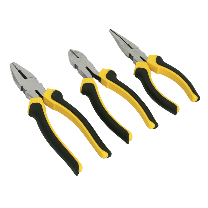 Sealey - S0645 Comfort Grip Pliers Set 3pc Hand Tools Sealey - Sparks Warehouse