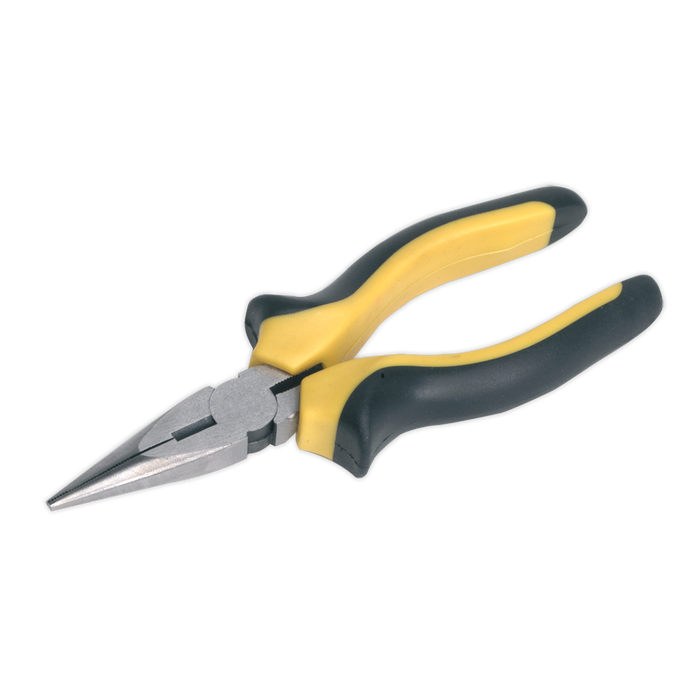 Sealey - S0811 Long Nose Pliers Comfort Grip 150mm Hand Tools Sealey - Sparks Warehouse