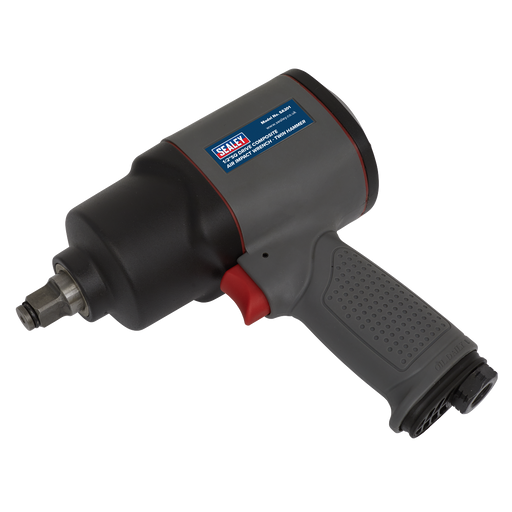 Sealey - SA201 Air Impact Wrench 1/2"Sq Drive Composite - Twin Hammer Air Power Tools Sealey - Sparks Warehouse