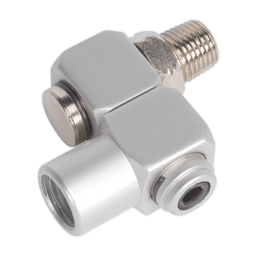 Sealey - SA902 Z-Swivel Air Hose Connector 1/4"BSP Compressors Sealey - Sparks Warehouse