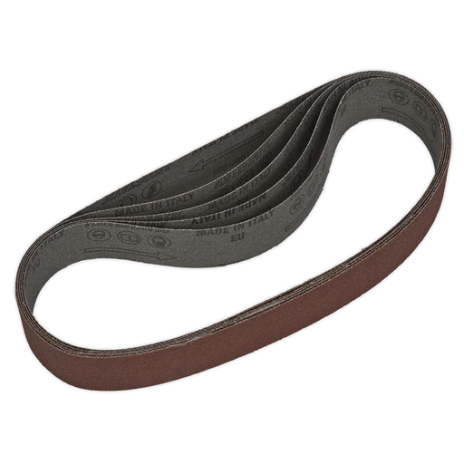 Sealey - SB0011 Sanding Belt 30 x 540mm 80Grit Pack of 5 Consumables Sealey - Sparks Warehouse