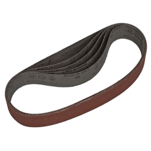Sealey - SB0011 Sanding Belt 30 x 540mm 80Grit Pack of 5 Consumables Sealey - Sparks Warehouse