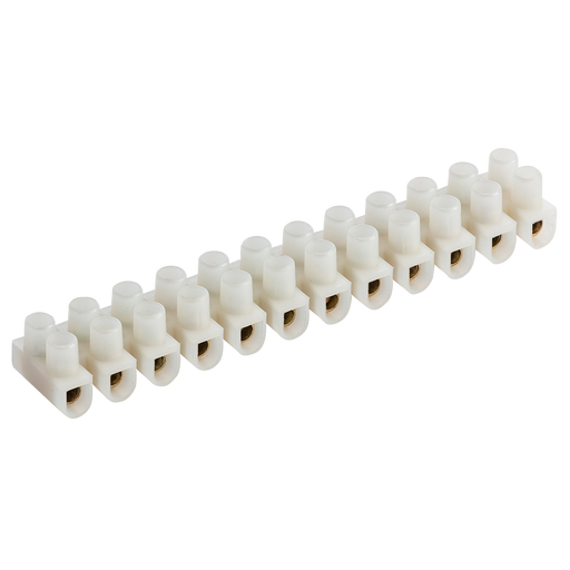 Knightsbridge SC15PA 15A 12-Way Terminal Block (PA66) - Natural Colour ML Knightsbridge - Sparks Warehouse