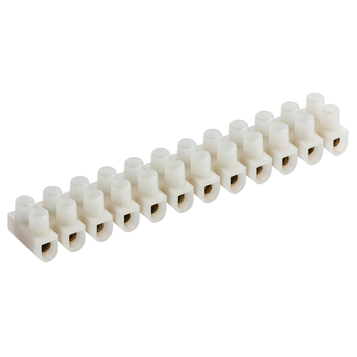 Knightsbridge SC15PA 15A 12-Way Terminal Block (PA66) - Natural Colour ML Knightsbridge - Sparks Warehouse