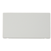 Scolmore SCP061MW - 2 Gang Blank Plate Cover Plate - Metal White Definity Scolmore - Sparks Warehouse