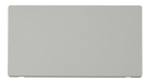 Scolmore SCP061PW - 2 Gang Blank Plate Cover Plate - White Definity Scolmore - Sparks Warehouse