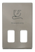 Scolmore SCP100BS - Dual Voltage Shaver Socket Outlet Cover Plate - Brushed Stainless Definity Scolmore - Sparks Warehouse