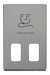 Scolmore SCP100CH - Dual Voltage Shaver Socket Outlet Cover Plate - Chrome Definity Scolmore - Sparks Warehouse