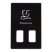 Scolmore SCP100MB - Dual Voltage Shaver Socket Outlet Cover Plate - Matt Black Definity Scolmore - Sparks Warehouse