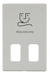 Scolmore SCP100PW - Dual Voltage Shaver Socket Outlet Cover Plate - White Definity Scolmore - Sparks Warehouse