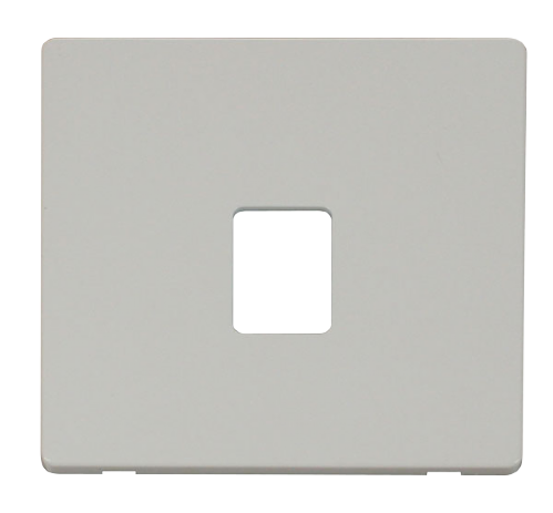 Scolmore SCP115PW - Single RJ11/RJ45 Socket Outlet Cover Plate - White Definity Scolmore - Sparks Warehouse