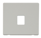 Scolmore SCP115PW - Single RJ11/RJ45 Socket Outlet Cover Plate - White Definity Scolmore - Sparks Warehouse