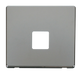 Scolmore SCP120CH - Single Telephone Socket Cover Plate - Chrome Definity Scolmore - Sparks Warehouse