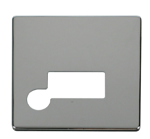 Scolmore SCP150CH - Connection Unit With Flex Outlet Cover Plate - Chrome Definity Scolmore - Sparks Warehouse
