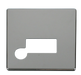 Scolmore SCP150CH - Connection Unit With Flex Outlet Cover Plate - Chrome Definity Scolmore - Sparks Warehouse