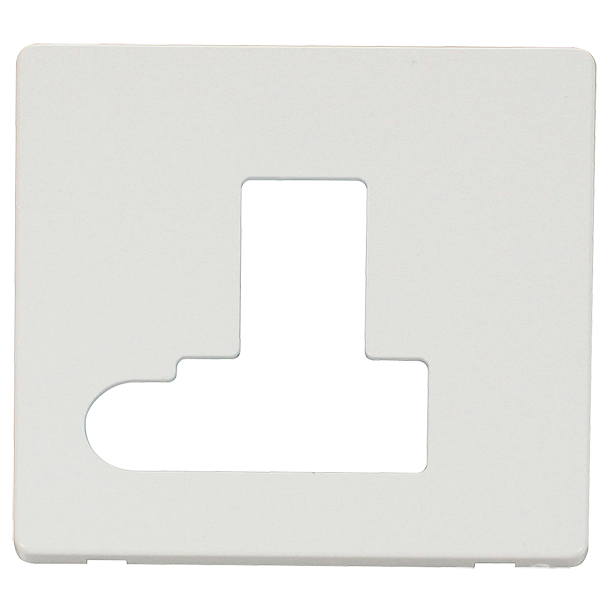 Scolmore SCP151MW - Switched Connection Unit With Flex Outlet Cover Plate - Metal White Definity Scolmore - Sparks Warehouse