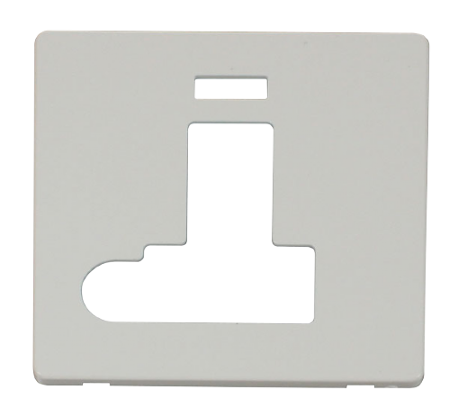 Scolmore SCP152PW - Switched Conn. Unit With Flex Outlet + Neon Cover Plate - White Definity Scolmore - Sparks Warehouse