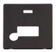 Scolmore SCP153BK - Connection Unit With Flex Outlet + Neon Cover Plate - Black Definity Scolmore - Sparks Warehouse