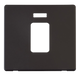 Scolmore SCP201BK - 45A 1 Gang Plate Switch With Neon Cover Plate - Black Definity Scolmore - Sparks Warehouse