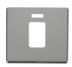 Scolmore SCP201CH - 45A 1 Gang Plate Switch With Neon Cover Plate - Chrome Definity Scolmore - Sparks Warehouse