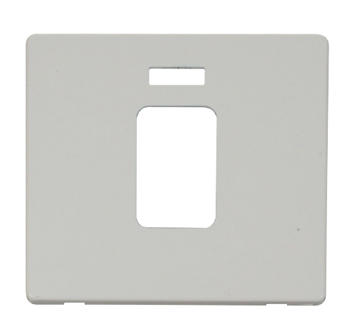 Scolmore SCP201PW - 45A 1 Gang Plate Switch With Neon Cover Plate - White Definity Scolmore - Sparks Warehouse