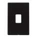 Scolmore SCP202MB - 45A 2 Gang Plate Switch Cover Plate - Matt Black Definity Scolmore - Sparks Warehouse