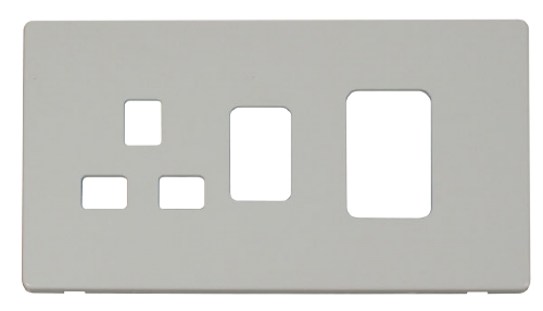 Scolmore SCP204PW - 45A Switch 13A Switched Socket Cover Plate - White Definity Scolmore - Sparks Warehouse