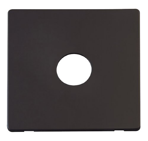 Scolmore SCP221BK - 1 Gang Toggle Switch Cover Plate - Black Definity Scolmore - Sparks Warehouse