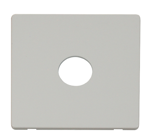Scolmore SCP221PW - 1 Gang Toggle Switch Cover Plate - White Definity Scolmore - Sparks Warehouse