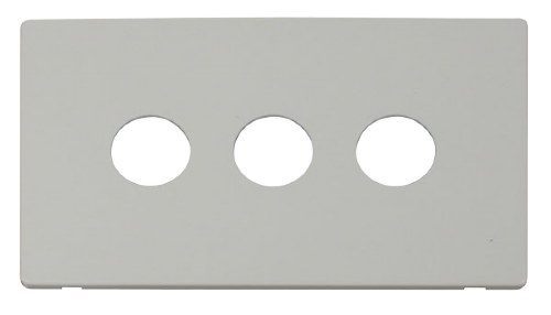 Scolmore SCP223PW - 3 Gang Toggle Switch Cover Plate - White Definity Scolmore - Sparks Warehouse