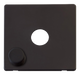 Scolmore SCP241BK - 1 Gang Dimmer Switch Cover Plate - Black Definity Scolmore - Sparks Warehouse