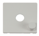 Scolmore SCP241PW - 1 Gang Dimmer Switch Cover Plate - White Definity Scolmore - Sparks Warehouse