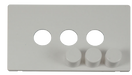 Scolmore SCP243PW - 3 Gang Dimmer Switch Cover Plate - White Definity Scolmore - Sparks Warehouse