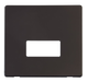 Scolmore SCP250BK - Connection Unit Cover Plate - Black Definity Scolmore - Sparks Warehouse