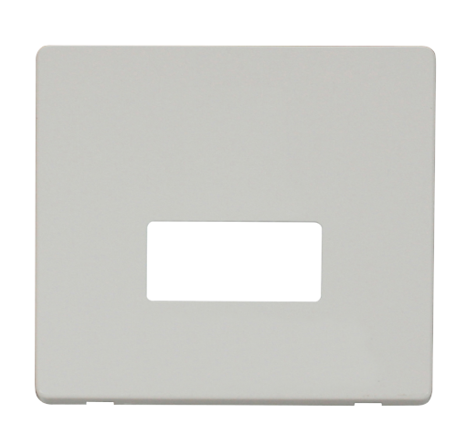 Scolmore SCP250PW - Connection Unit Cover Plate - White Definity Scolmore - Sparks Warehouse