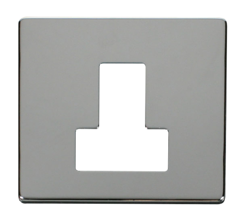 Scolmore SCP251CH - Switched Connection Unit Cover Plate - Chrome Definity Scolmore - Sparks Warehouse