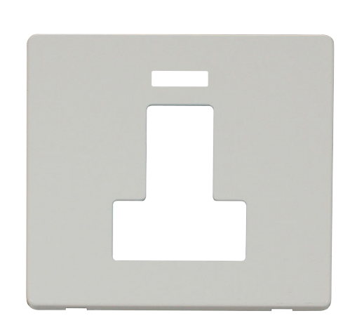 Scolmore SCP251PW - Switched Connection Unit Cover Plate - White Definity Scolmore - Sparks Warehouse