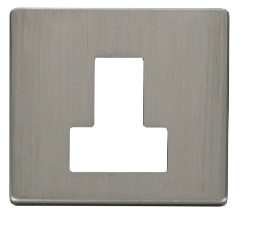 Scolmore SCP251SS - Switched Connection Unit Cover Plate - Stainless Steel Definity Scolmore - Sparks Warehouse