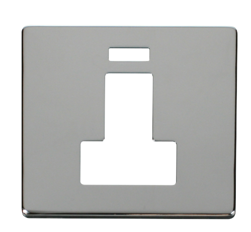 Scolmore SCP252CH - Switched Connection Unit With Neon Cover Plate - Chrome Definity Scolmore - Sparks Warehouse