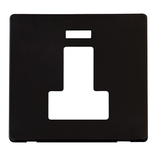 Scolmore SCP252MB - Switched Connection Unit With Neon Cover Plate - Matt Black Definity Scolmore - Sparks Warehouse