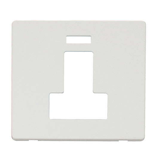 Scolmore SCP252MW - Switched Connection Unit With Neon Cover Plate - Metal White Definity Scolmore - Sparks Warehouse